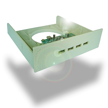  USB 2.0  4 Port  internal  Hub  with  "3.5&5.25"  Bay